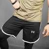 شلوارک ورزشی مردانه Under Armor مشکی DS خط سفید