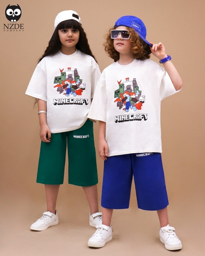 تیشرت شلوارک بگ استایل MINECRAFT NZDE