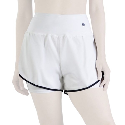 شلوارک کشاله دار ورزشی زنانه لولولمون مدل ۰۲۶ سفید