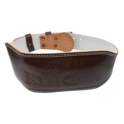 کمربند بدنسازی کینگ مدل wide-2022 سگکی قهوه ای تیره