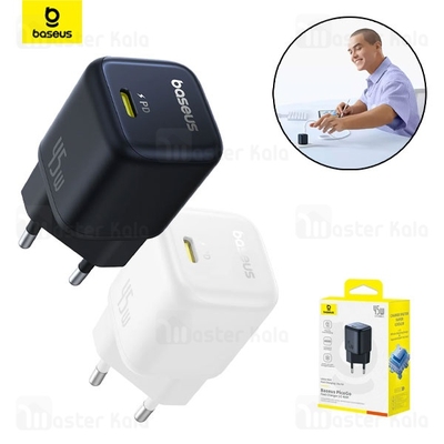 شارژر دیواری فست شارژ بیسوس Baseus PicoGo GaN 45W P10176800123-00 توان 45 وات