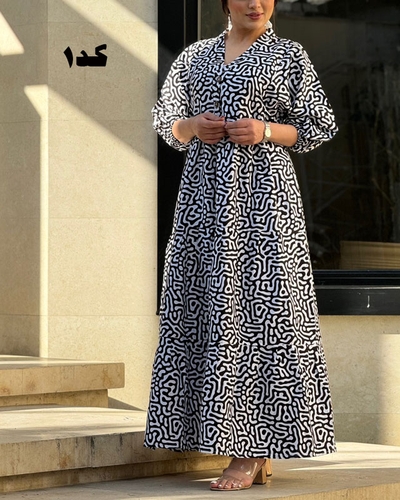 پیراهن لینن الا 6081