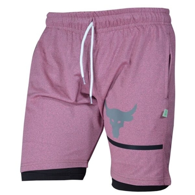 شلوارک کشاله دار ورزشی مردانه آندر آرمور مدل HS-ROCK صورتی