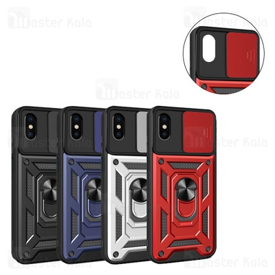 گارد محافظ ضد ضربه انگشتی آیفون Apple iPhone XS Max SHUNIJA Armor Case دارای محافظ دوربین