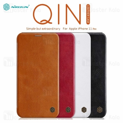 کیف چرمی نیلکین اپل آیفون Apple iPhone 11 Pro Nillkin Qin Leather Case