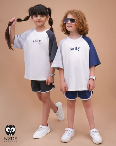 تیشرت شلوارک آستین رگلان Salty NZDE