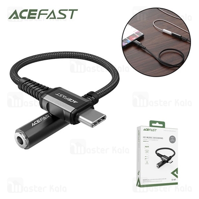 کابل Type C به پورت AUX ایس فست ACEFAST C1-07 طول 18 سانتی متر