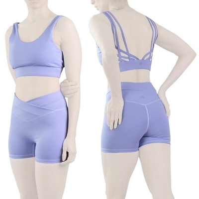 ست نیم تنه و کشاله بند ورزشی زنانه لولولمون مدل ۵۶۶۵ یاسی