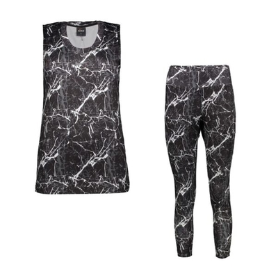 ست لباس ورزشی زنانه رکابی و لگ نایک مدل Rad مشکی