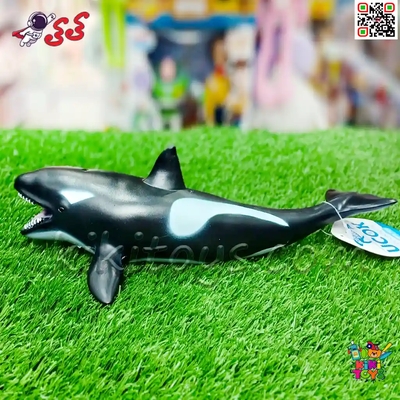فیگور نهنگ قاتل اورکا حیوانات دریایی اسباب بازی سیلیکونی نرم Orca Whale