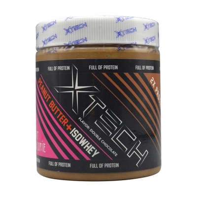 کره بادام زمینی ایکس تک حاوی ایزو وی طعم دبل شکلات ۶۰۰ گرمی