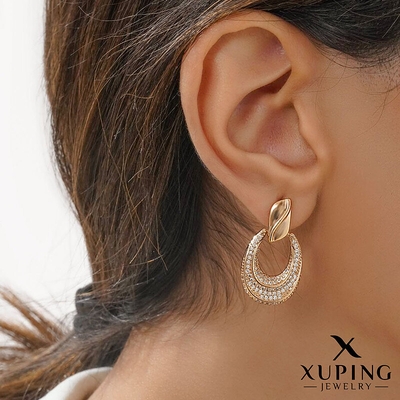 گوشواره آویز نگین‌دار ژوپینگ