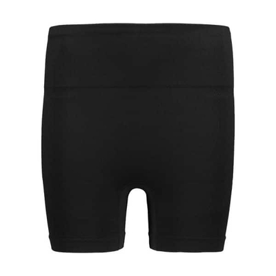 شلوارک سیملس ورزشی زنانه مدل پشت چین دار HMT-1J520 مشکی