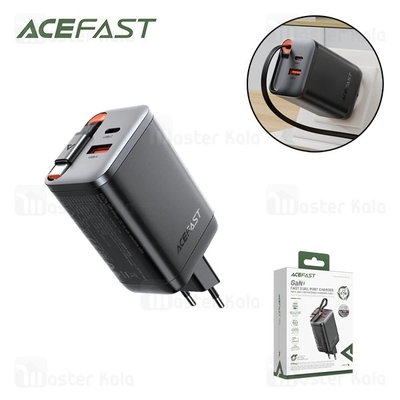 شارژر دیواری ایس فست ACEFAST A111 PD67W Fast Charger توان 67 وات همراه با کابل جمع شونده