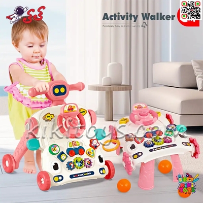 واکر اسباب‌بازی کودک ۵ کاره موزیکال مدل Activity Walker 6041 | مناسب کودکان ۶ ماه به بالا