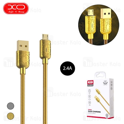 کابل میکرو یو اس بی ایکس او XO NB216 طول 1 متر و حداکثر جریان 2.4 آمپر