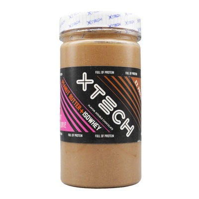 کره بادام زمینی ایکس تک حاوی ایزو وی طعم دبل شکلات ۱۱۰۰ گرمی