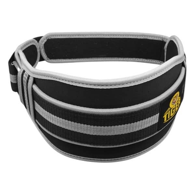 کمربند بدنسازی تایگر مدل Tiger چسبی طوسی