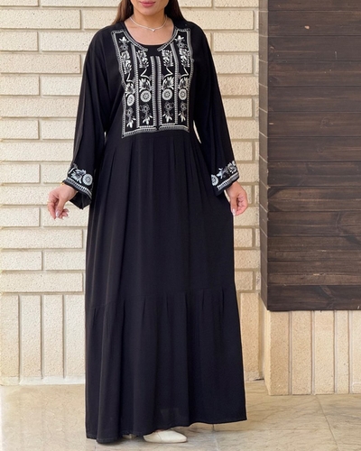  پیراهن الهه سه طبقه نخی محرمی 6938