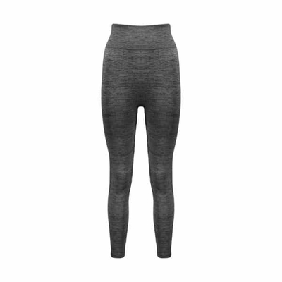 لگ سیملس ورزشی زنانه مدل پشت چین دار LDS-1J575 طوسی تیره