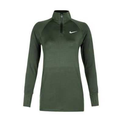 بلوز نیم زیپ ورزشی زنانه نایک مدل mub-805 یشمی