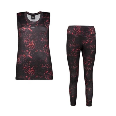 ست لباس ورزشی زنانه تاپ و لگ نایک مدل Rad بنفش