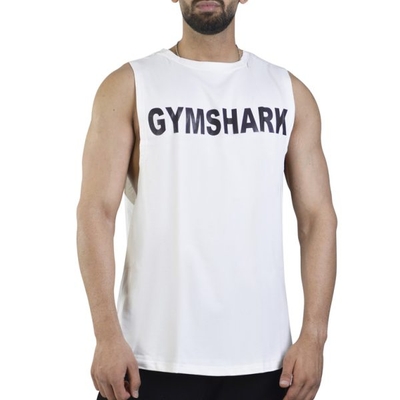 رکابی تنک تاپ اور سایز مردانه جیم شارک مدل ۱۰۵۴۹ سفید