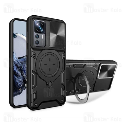 قاب ضد ضربه مگنتی Xiaomi 12T Pro / 12T Magnetic Support Case دارای محافظ دوربین