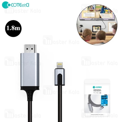 کابل HDMI به لایتنینگ کوتتسی Coteetci 33024 طول 1.8 متر