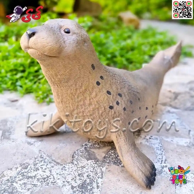 فیگور حیوانات ماکت فک دریایی اسباب بازی نرم و گوشتی بزرگ Seal figure X084