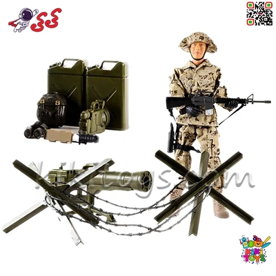 اکشن فیگور سرباز جنگی با تجهیزات کامل و خمپاره‌انداز – M&amp;C TOY مدل World Peacekeepers 90601