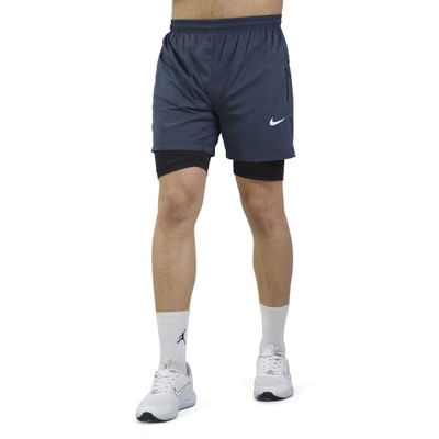 شلوارک کشاله دار رانینگ ورزشی مردانه نایک مدل DS-JDI-4E0643 طوسی تیره