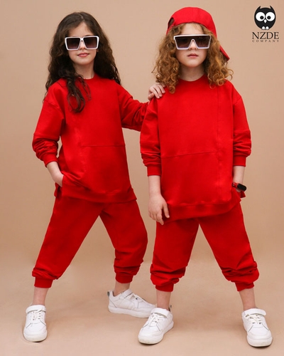 بلوز شلوار بگ استایل تیکه دوزی NZDE