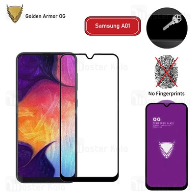 محافظ صفحه شیشه ای تمام صفحه تمام چسب OG سامسونگ Samsung Galaxy A01 OG 2.5D Glass