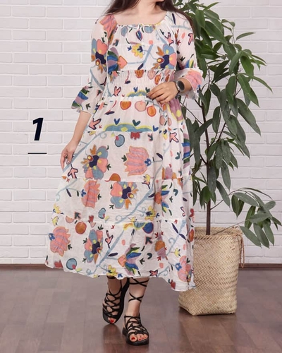  پیراهن عروسکی آستین بلند شیوان 691