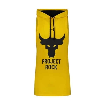 رکابی کلاهدار ورزشی مردانه آندر آرمور مدل PY-PROJECT ROCK BAND زرد