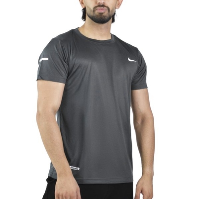 تیشرت ورزشی مردانه نایک مدل DS-JDI-4E0668 طوسی تیره
