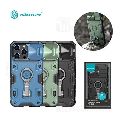 گارد محافظ ضد ضربه Apple iPhone 14 Pro Max Nillkin CamShield Armor Pro Case دارای محافظ دوربین