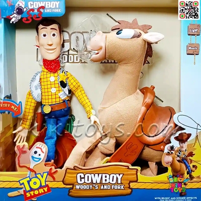 عروسک وودی سخنگو و اسب بولسای Toy Story – دو عددی (عروسکهای شخصیتهای محبوب)