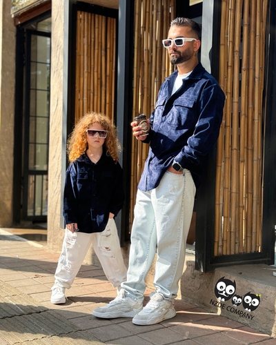 ست خانوادگی شومیز بگ استایل کبریتی NZDE