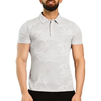 پولوشرت ورزشی مردانه آندر آرمور مدل HEATGEAR-286 چریکی طوسی