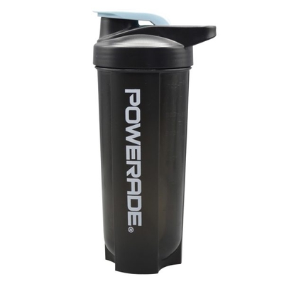 شیکر ورزشی یک تیکه پاورید مدل Zoe دودی درب ضامنی ظرفیت ۰.۷ لیتر