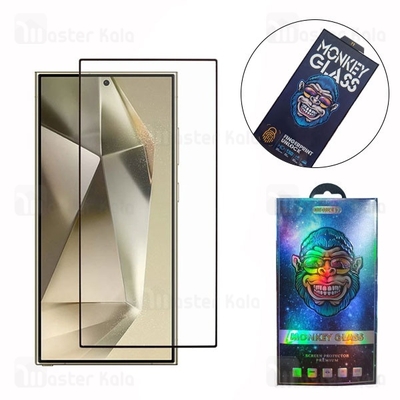 گلس تمام صفحه تمام چسب مانکی Samsung Galaxy S25 Ultra Monkey Full Screen Glass
