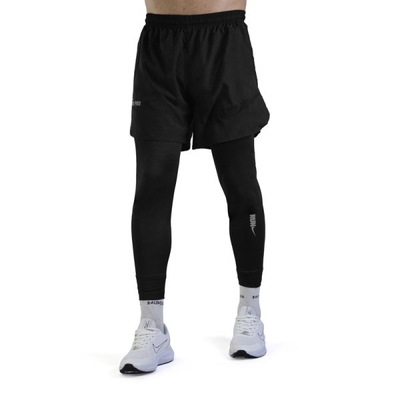 شلوارک و لگ سرهمی مردانه نایک مدل GMS-Run 1M850 مشکی