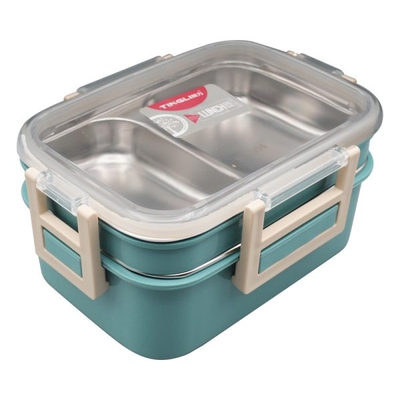 ظرف غذا تینگلی دو طبقه مدل ۳BOX ظرفیت ۲ لیتر
