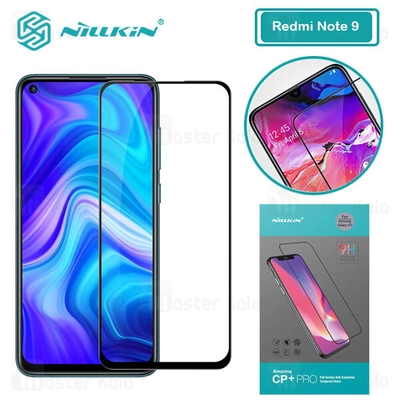 محافظ صفحه شیشه ای تمام صفحه تمام چسب نیلکین Xiaomi Redmi Note 9 / Redmi 10X 4G Nillkin CP+ Pro