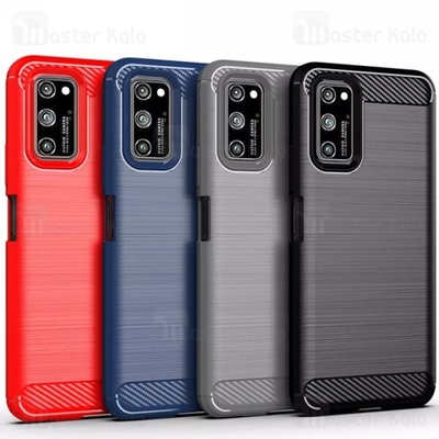 قاب محافظ ژله ای هواوی Huawei Honor V30 / V30 Pro Rugged Armor Fiber Carbon