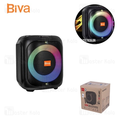 اسپیکر بلوتوث بیوا Biva Party Box 650 توان 80 وات رم و فلش خور