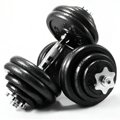 ست هالتر و دمبل متغیر بدنسازی اسکای لند وزن تا ۲۰ کیلوگرم بسته دو عددی