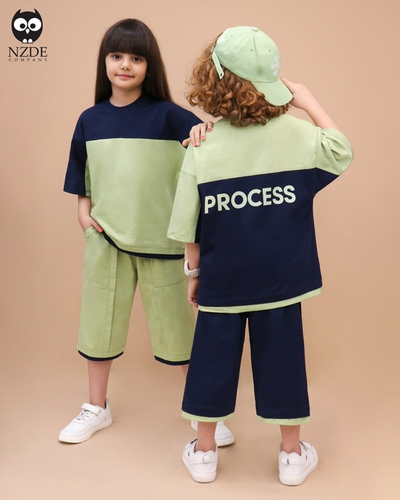 تیشرت شلوارک بگ استایل PROCESS NZDE